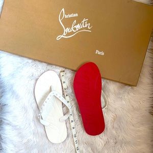 Christian Louboutin
Loubi Spike Rubber Flip Flops
